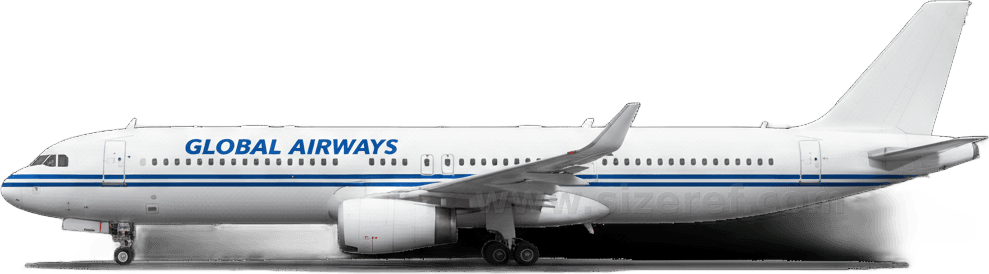 Airplane actual size