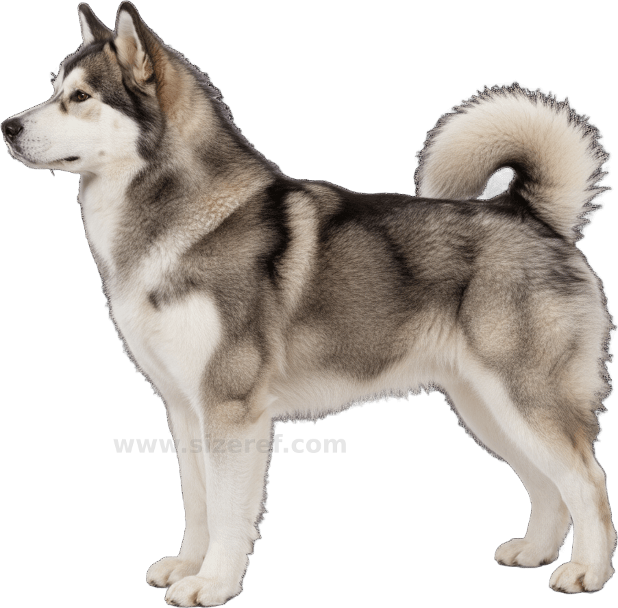 Alaskan Malamute actual size