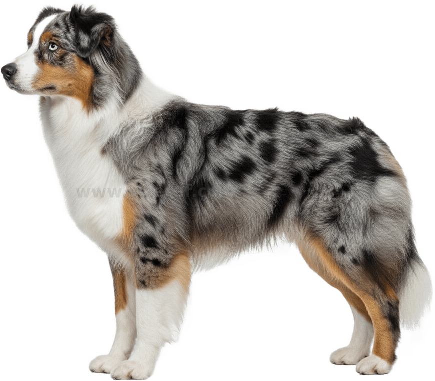 Australian Shepherd actual size