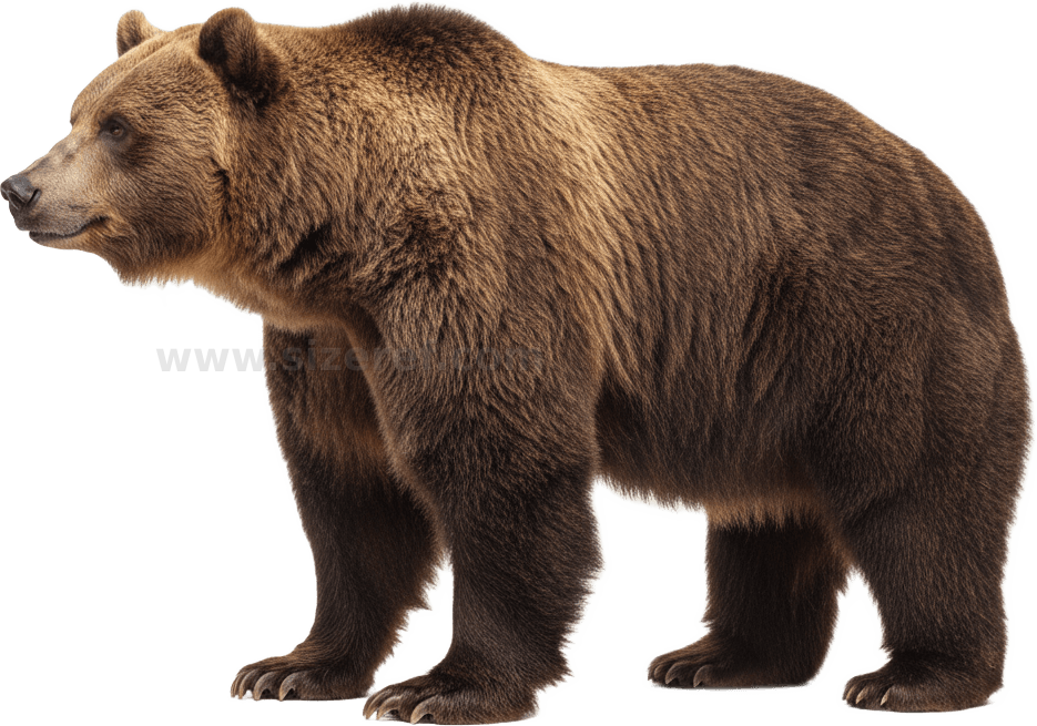 Brown Bear actual size