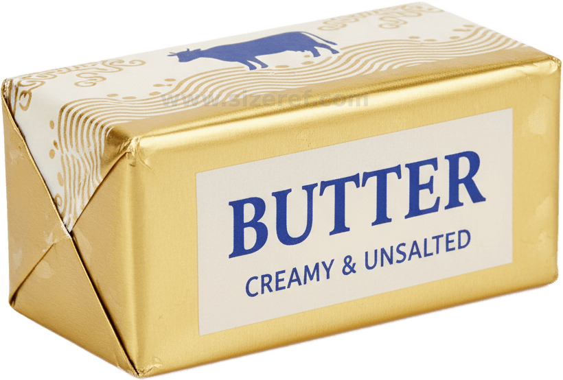 Butter actual size