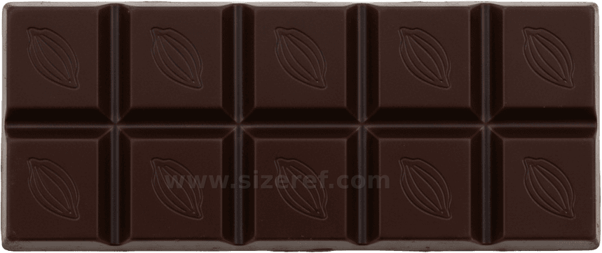 Chocolate actual size