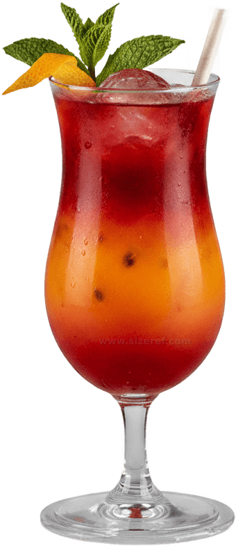 Cocktail actual size