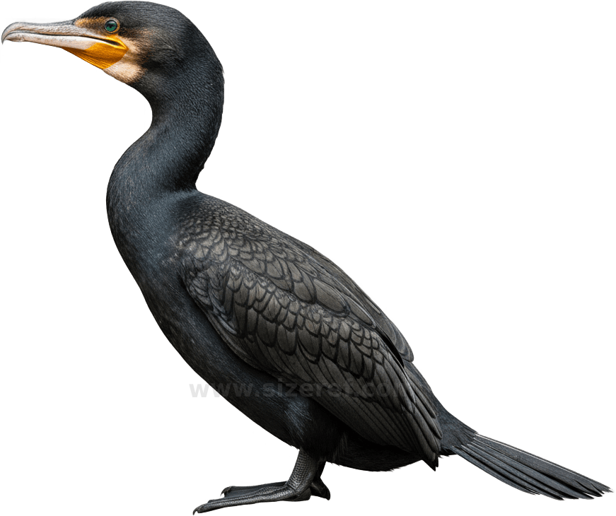 Cormorant actual size
