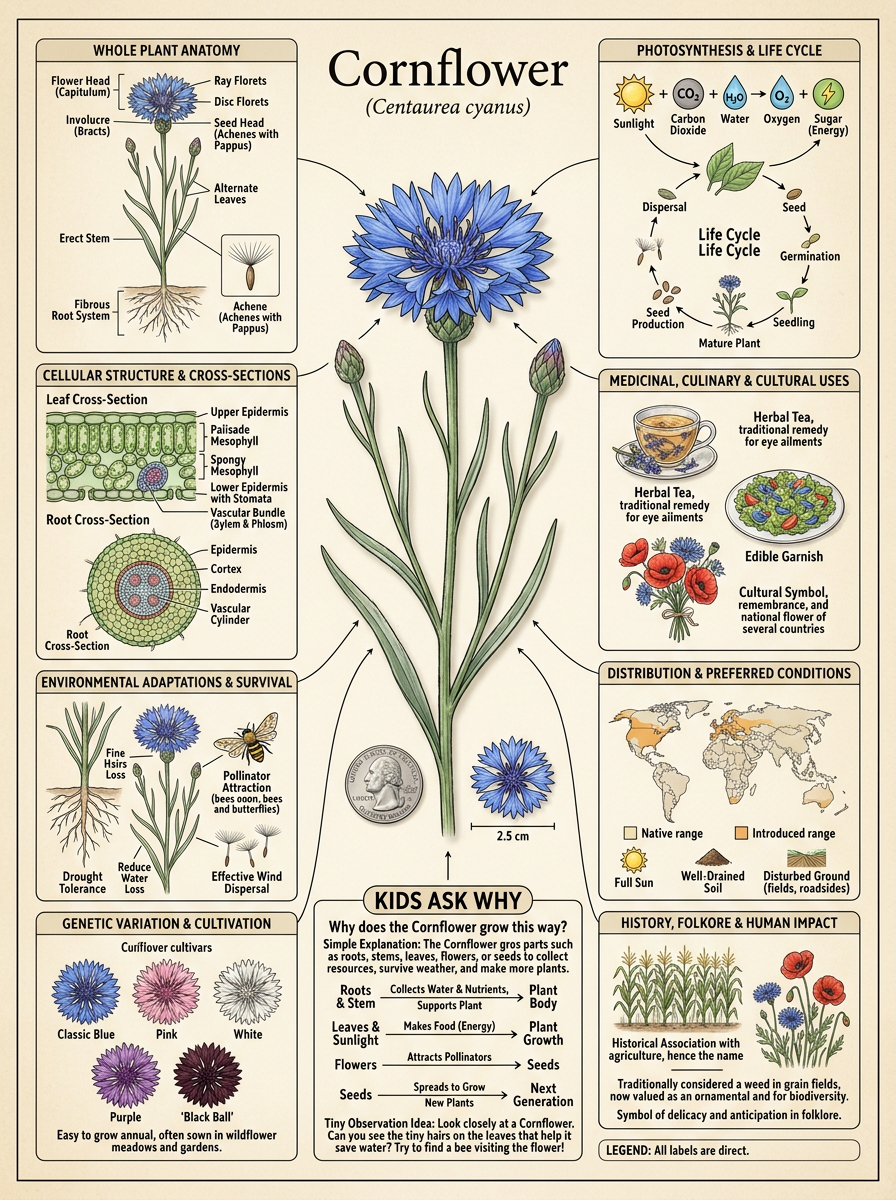 Cornflower reviewed scientific diagram