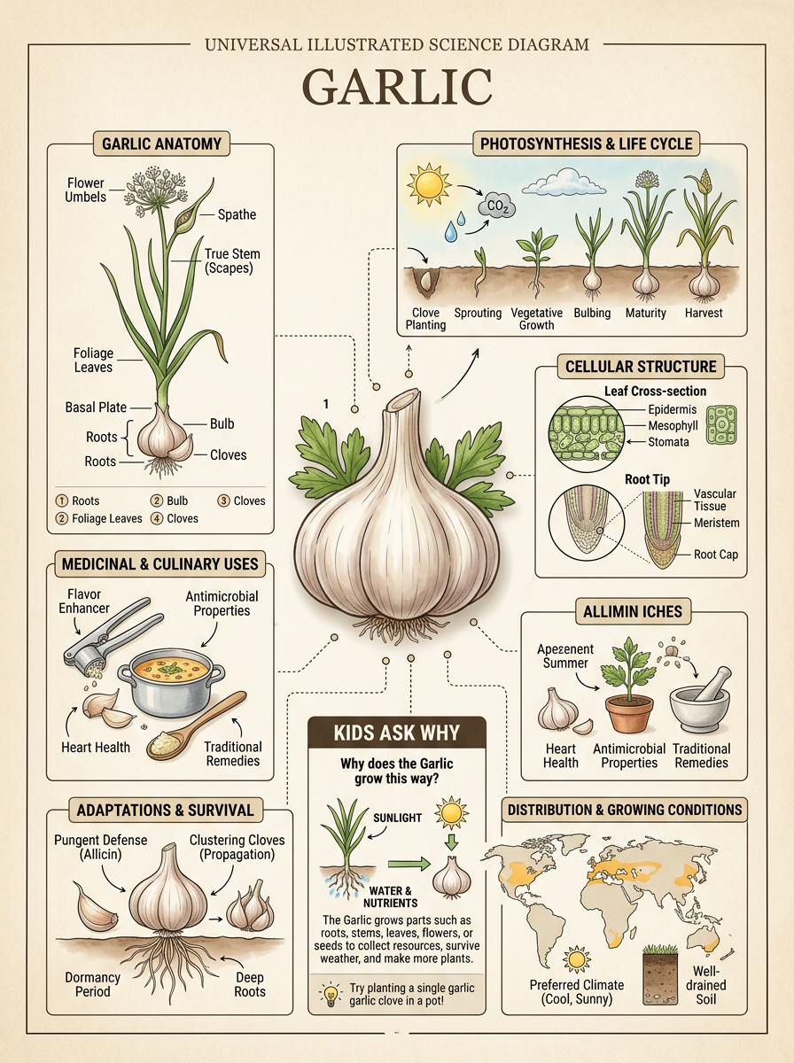 Garlic reviewed scientific diagram