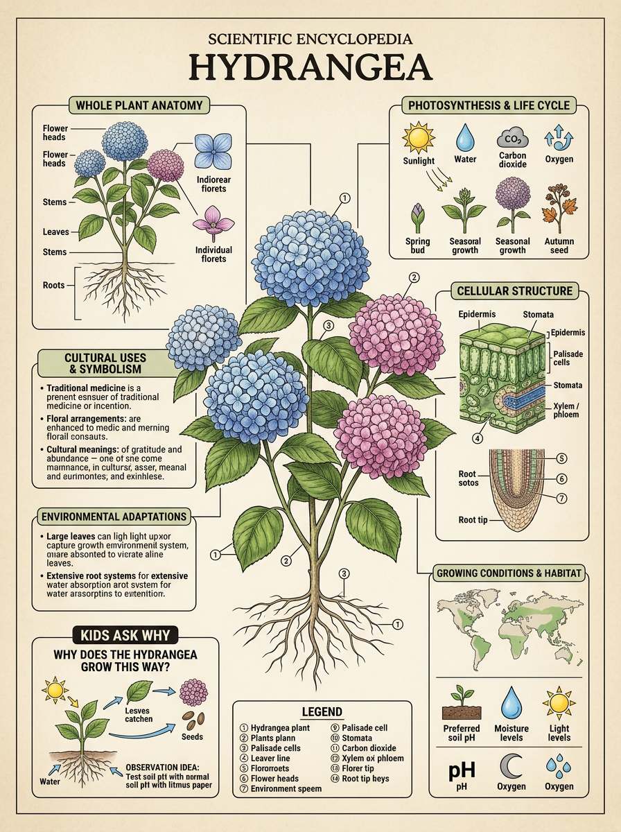 Hydrangea reviewed scientific diagram