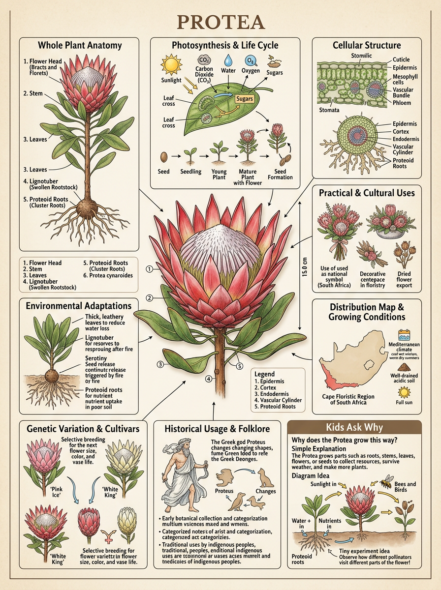Protea reviewed scientific diagram
