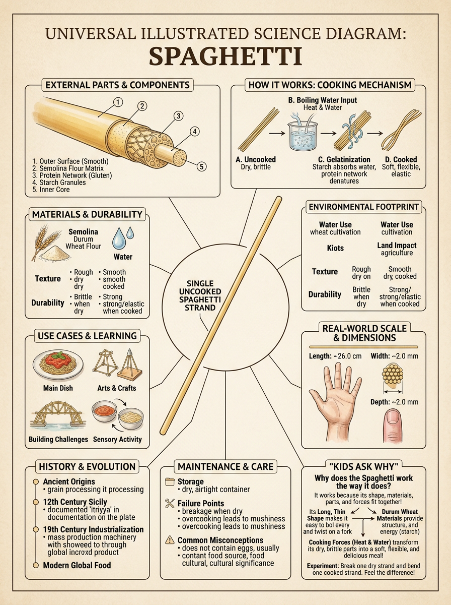 Spaghetti reviewed scientific diagram