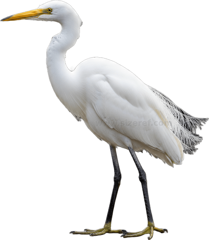 Egret actual size
