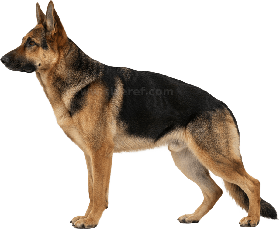 German Shepherd actual size