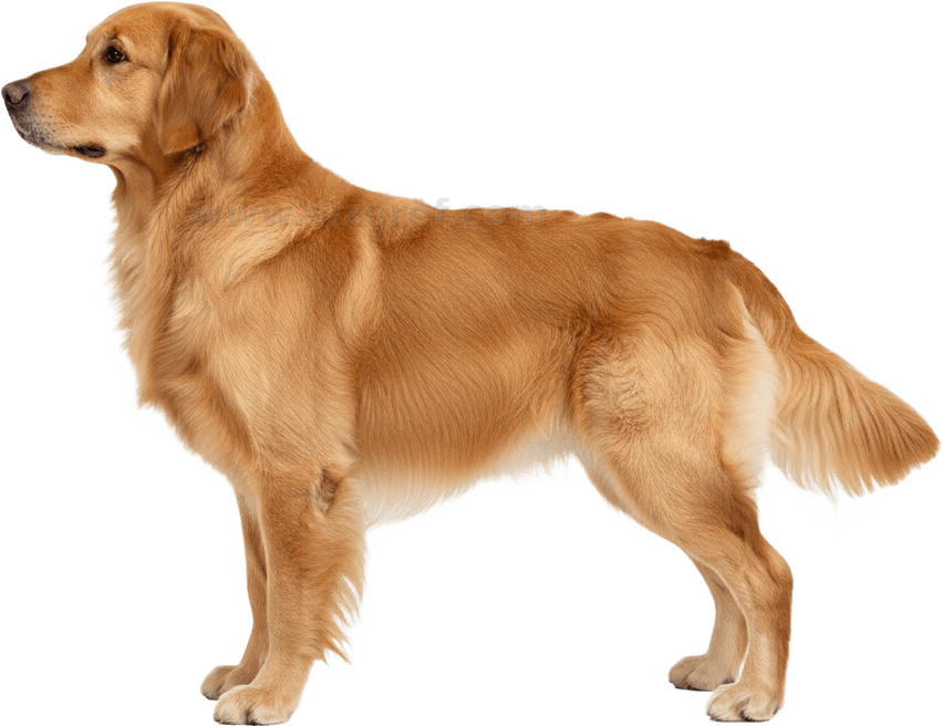 Golden Retriever actual size