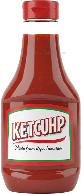 Ketchup actual size