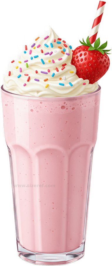 Milkshake actual size