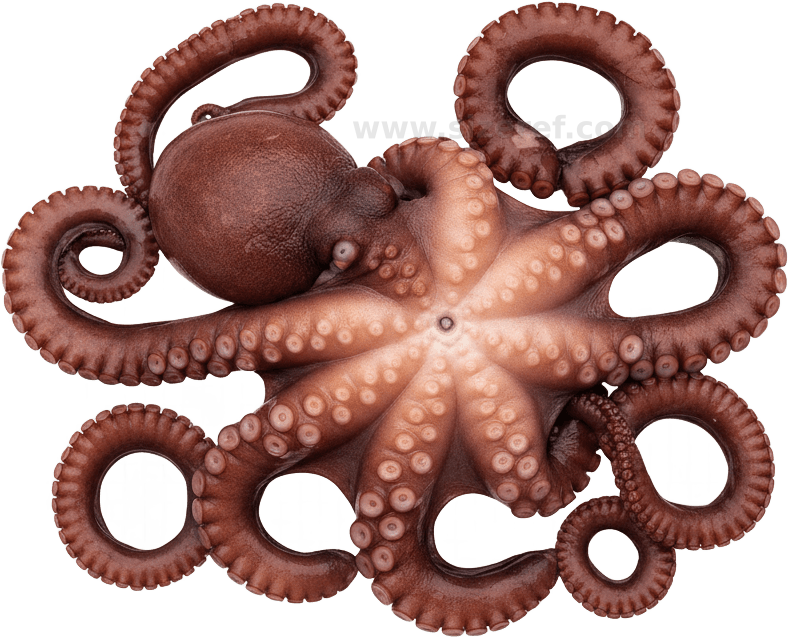 Octopus actual size