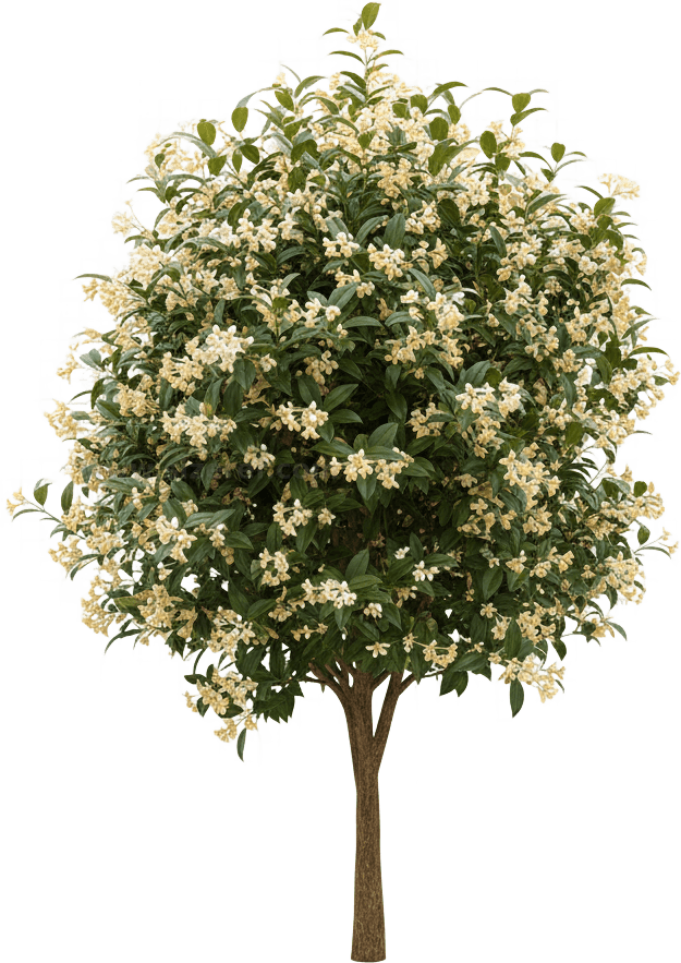 Osmanthus actual size