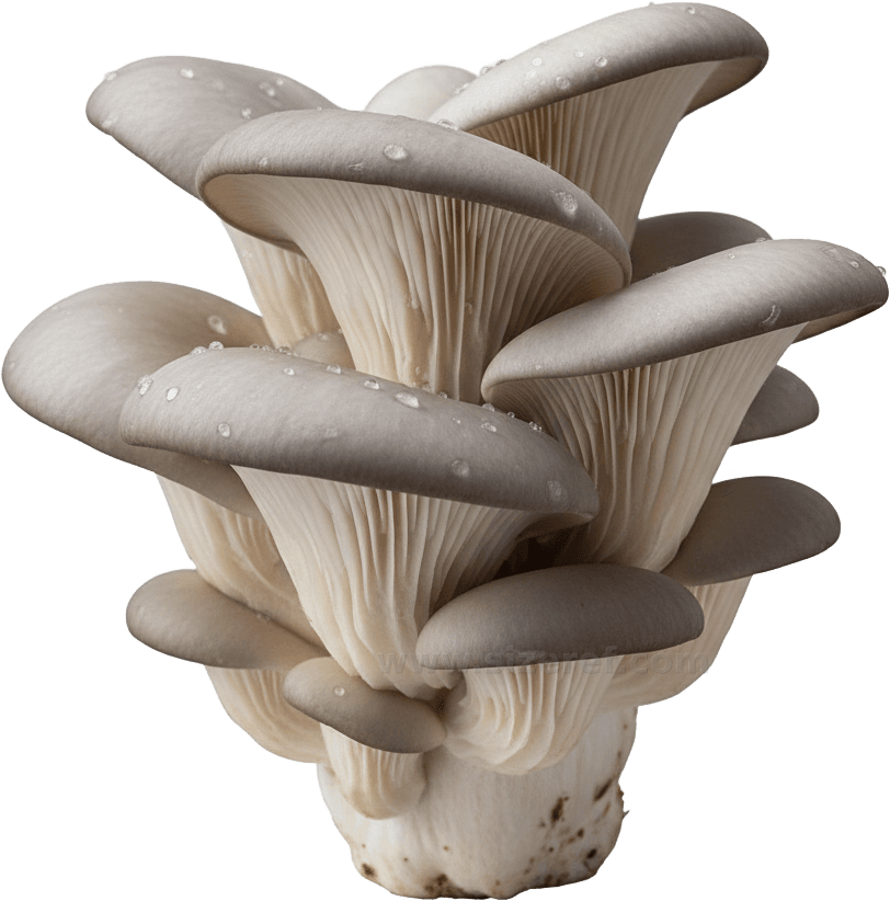 Oyster Mushroom actual size