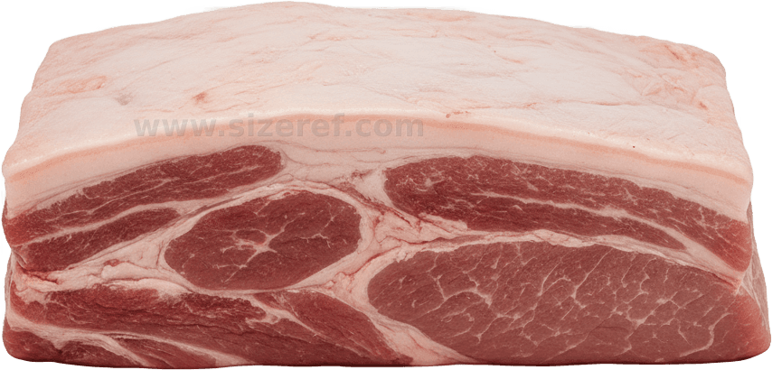 Pork actual size
