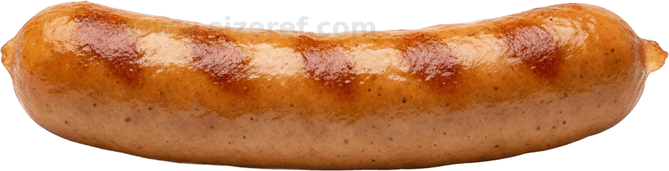 Sausage actual size