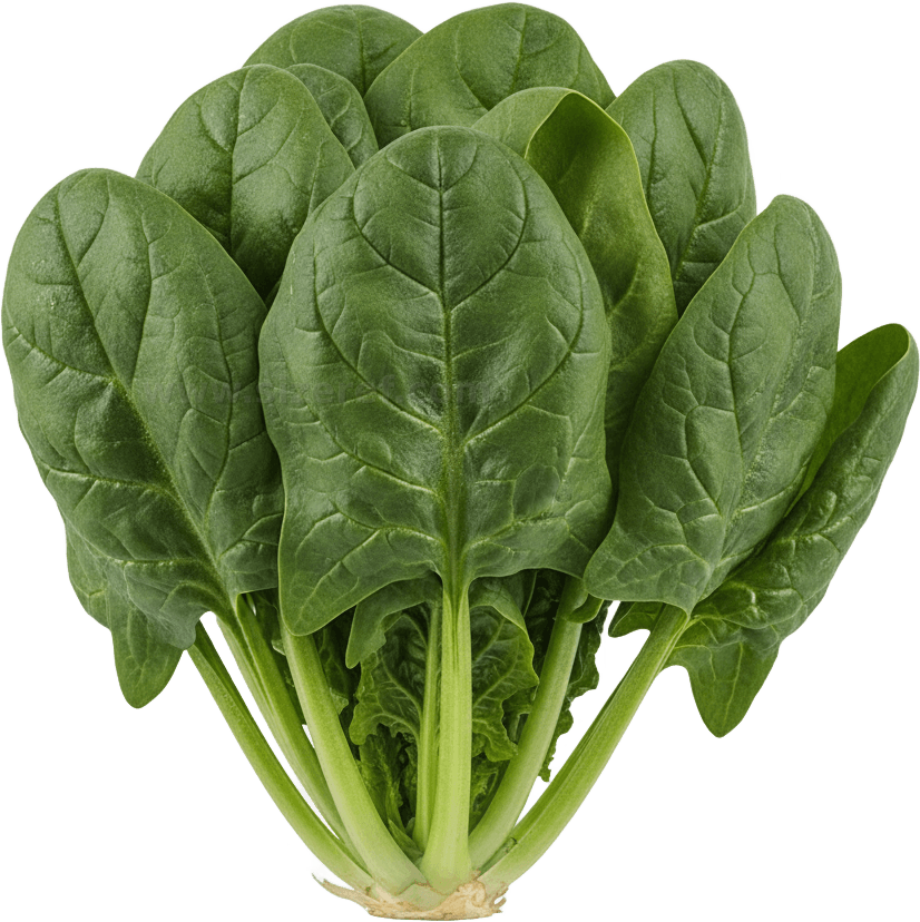 Spinach actual size
