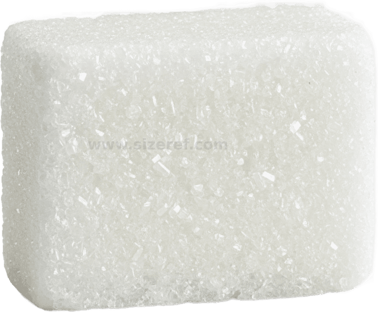 Sugar actual size