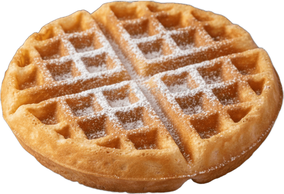 Waffle actual size