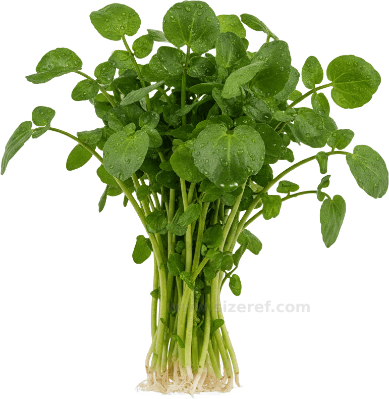 Watercress actual size